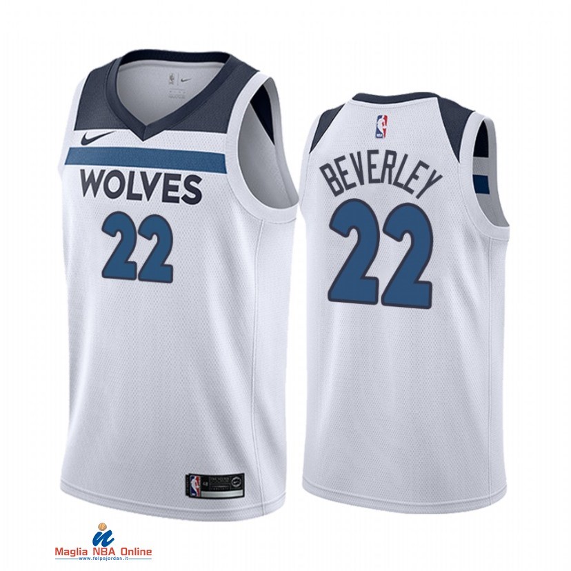 Maglia NBA Nike Minnesota Timberwolvs NO.22 Patrick Beverley Nike Bianco Association 2021-22