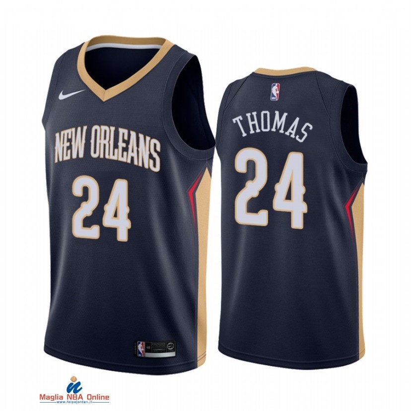 Maglia NBA Nike New Orleans Pelicans NO.24 Isiah Thomas Nike Marino Icon 2021