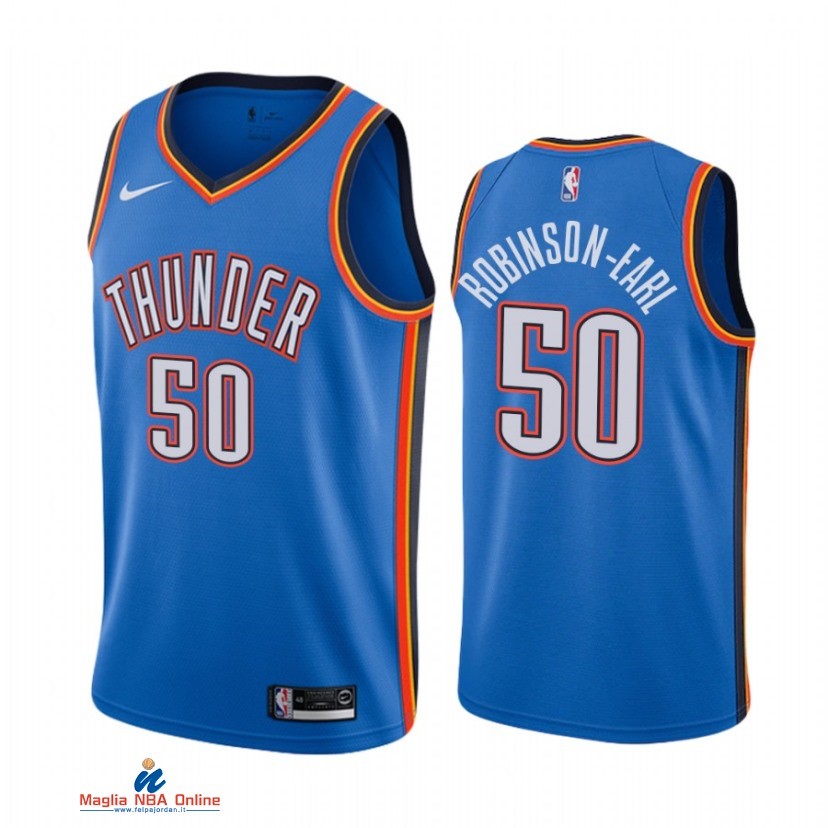 Maglia NBA Nike Oklahoma City Thunder NO.5 Jeremiah Robinson Earl Nike Blu Icon 2021