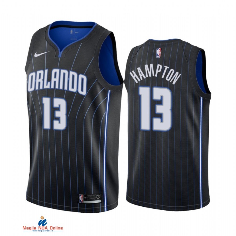 Maglia NBA Nike Orlando Magic NO.13 RJ Hampton Nero Statement 2021