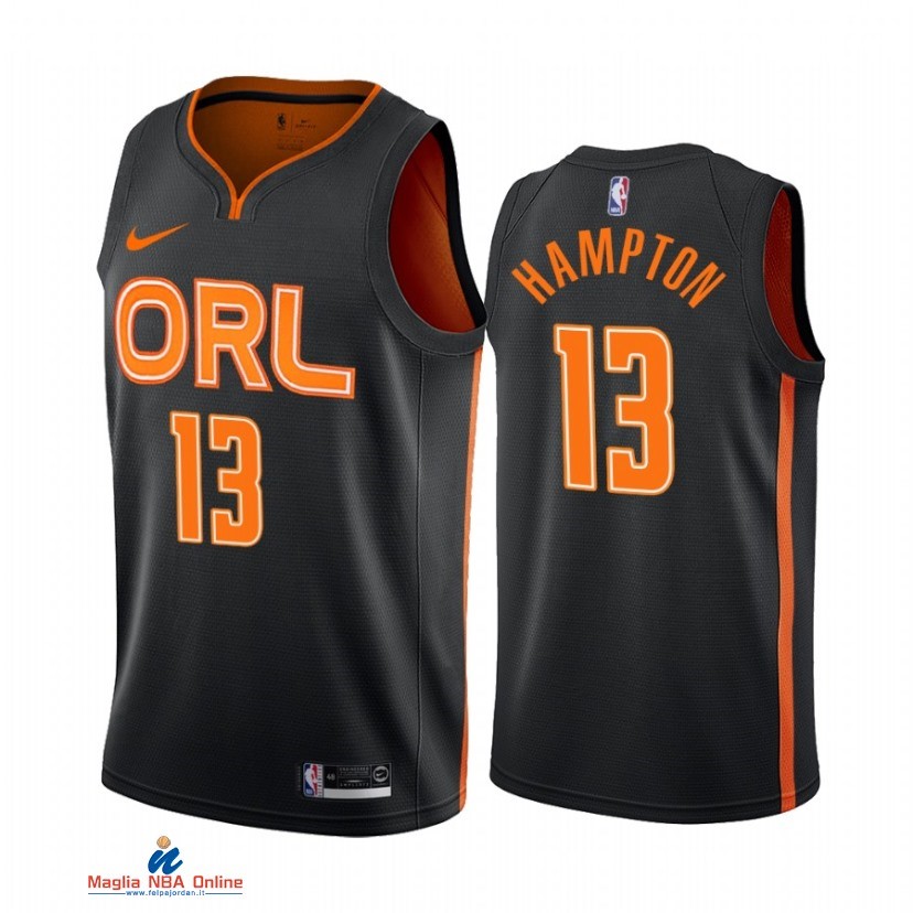 Maglia NBA Nike Orlando Magic NO.13 RJ Hampton Nike Nero Città 2021