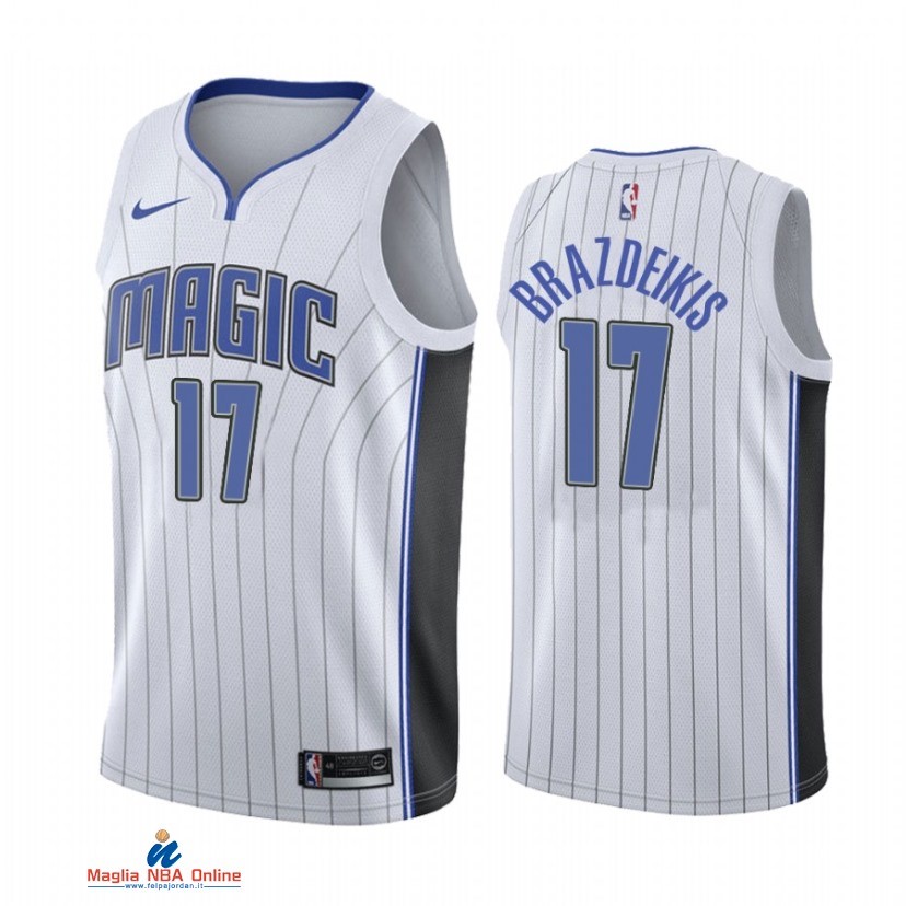 Maglia NBA Nike Orlando Magic NO.17 Ignas Brazdeikis Nike Bianco Association 2021-22
