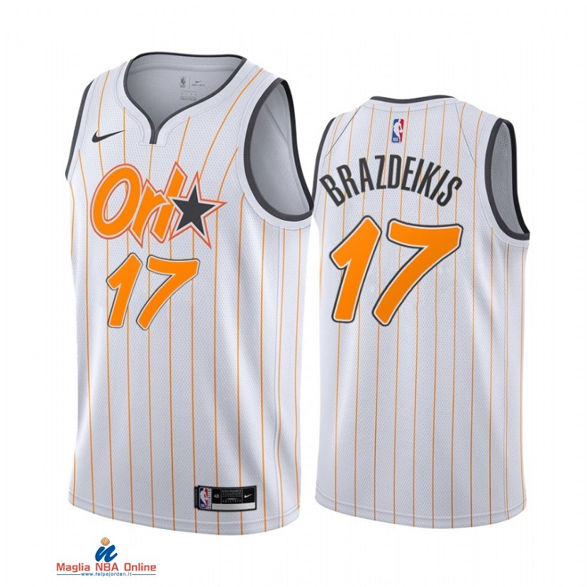 Maglia NBA Nike Orlando Magic NO.17 Ignas Brazdeikis Nike Bianco Città 2021-22