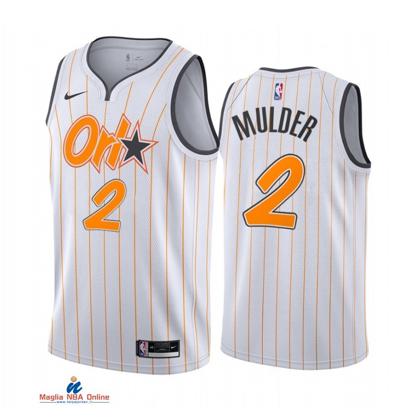 Maglia NBA Nike Orlando Magic NO.2 Mychal Mulder Nike Bianco Città 2021-22