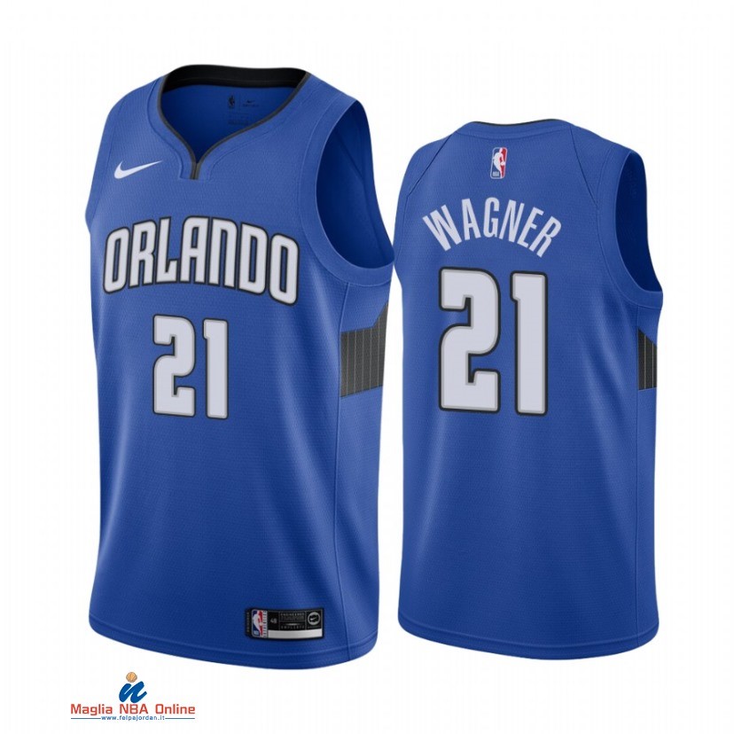 Maglia NBA Nike Orlando Magic NO.21 Moritz Wagner Nike Blu Statement 2021-22