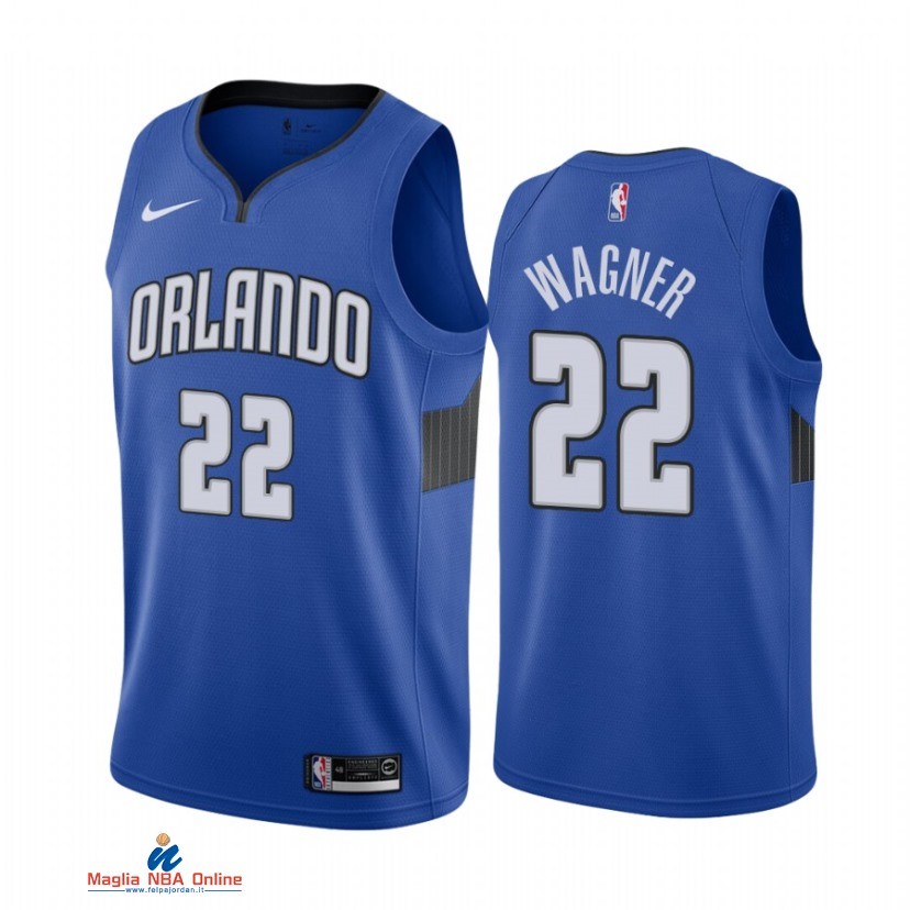 Maglia NBA Nike Orlando Magic NO.22 Franz Wagner Nike Blu Statement 2021-22