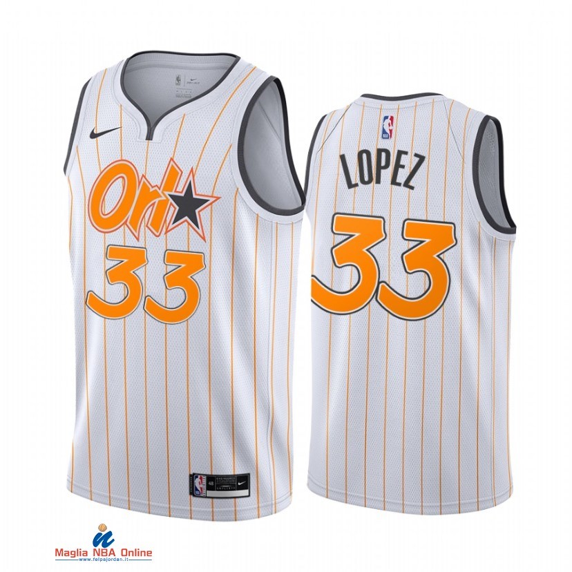 Maglia NBA Nike Orlando Magic NO.33 Robin Lopez Nike Bianco Città 2021-22