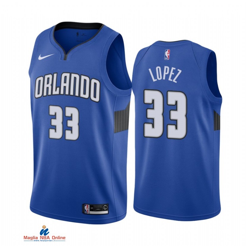 Maglia NBA Nike Orlando Magic NO.33 Robin Lopez Nike Blu Statement 2021-22