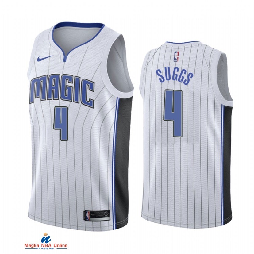 Maglia NBA Nike Orlando Magic NO.4 Jalen Suggs Nike Bianco Association 2021-22