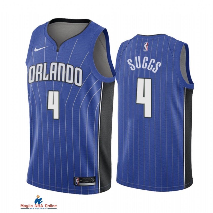 Maglia NBA Nike Orlando Magic NO.4 Jalen Suggs Nike Blu Icon 2021-22
