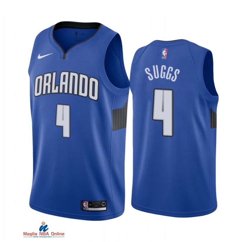 Maglia NBA Nike Orlando Magic NO.4 Jalen Suggs Nike Blu Statement 2021-22