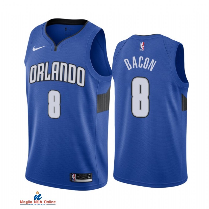 Maglia NBA Nike Orlando Magic NO.8 Dwayne Bacon Nike Blu Statement 2021-22