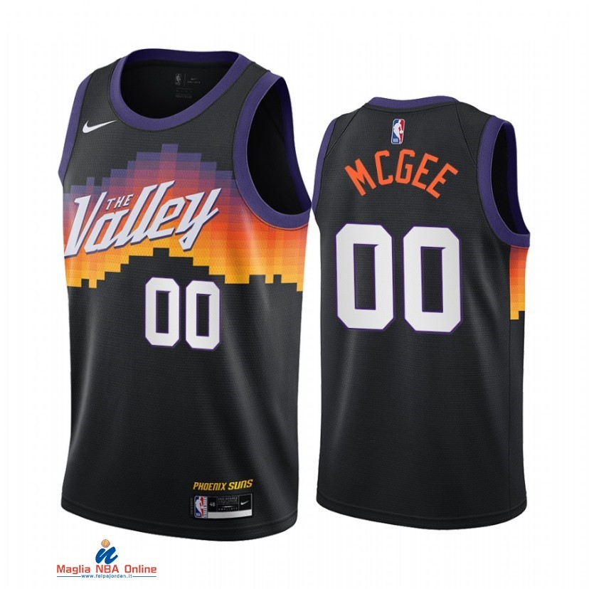 Maglia NBA Nike Phoenix Suns NO.00 JaVale McGee Nike Nero Città 2021-22