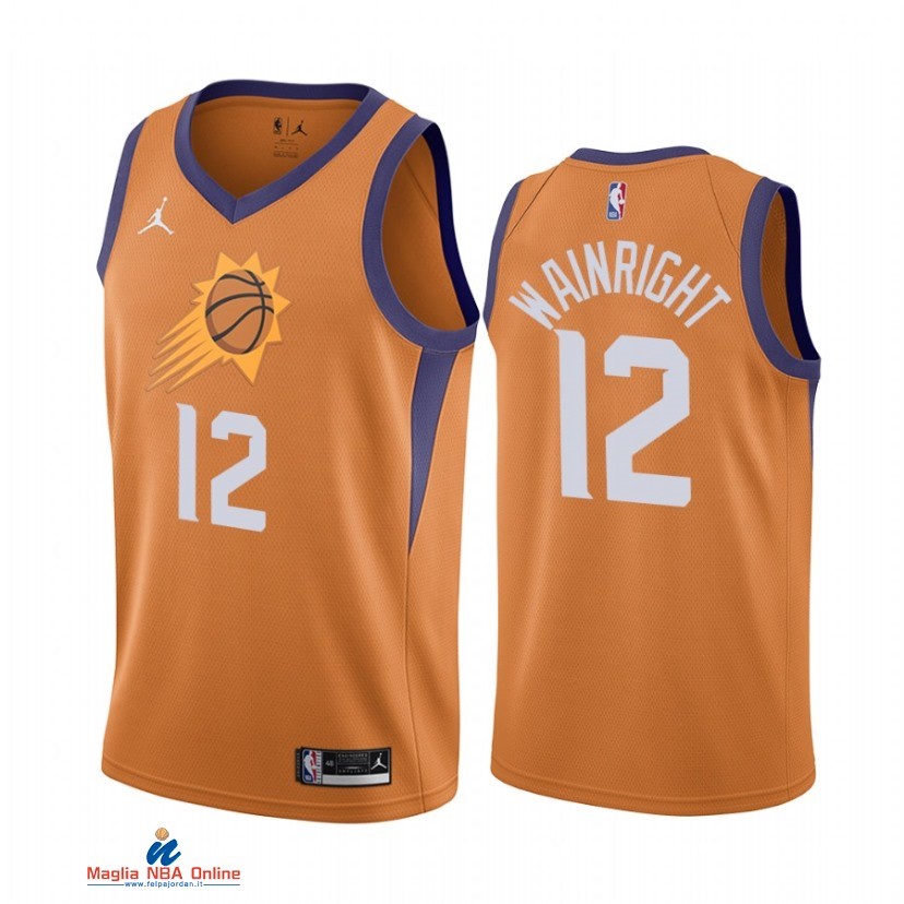 Maglia NBA Nike Phoenix Suns NO.12 Ishmail Wainright Nike Arancia Statement 2021