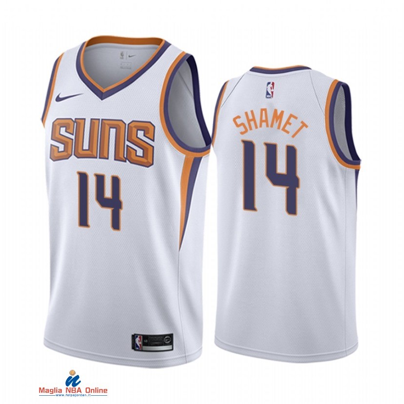 Maglia NBA Nike Phoenix Suns NO.14 Landry Shamet Nike Association 2021-22