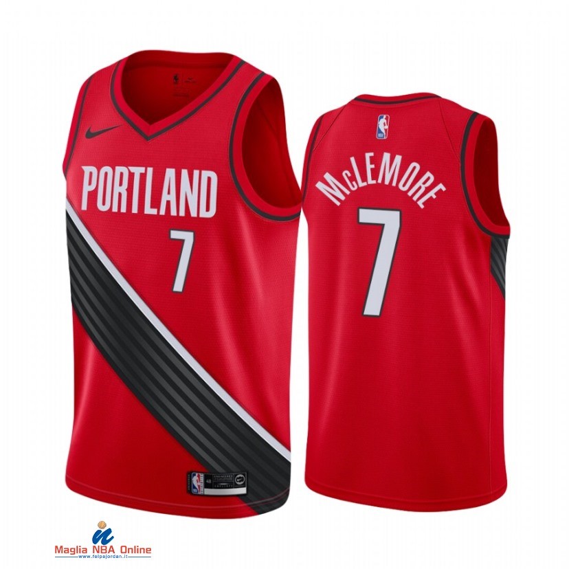 Maglia NBA Nike Portland Trail Blazers NO.7 Ben McLemore Nike Rosso Statement 2021