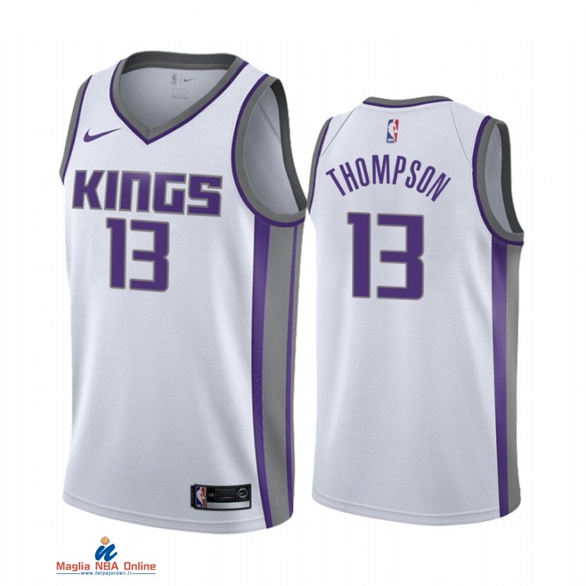 Maglia NBA Nike Sacramento Kings NO.13 Tristan Thompson Nike Bianco Association 2021-22