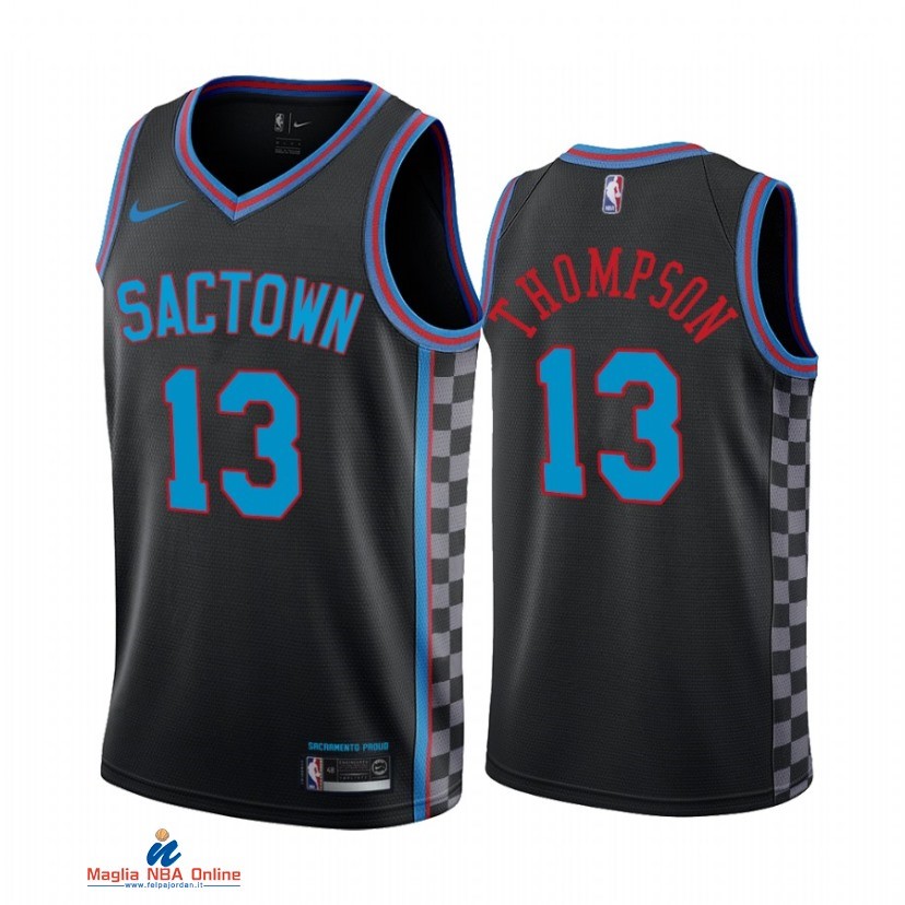 Maglia NBA Nike Sacramento Kings NO.13 Tristan Thompson Nike Nero Città 2021