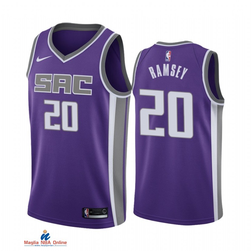 Maglia NBA Nike Sacramento Kings NO.20 Jahmi'us Ramsey Nike Porpora Icon 2021-22