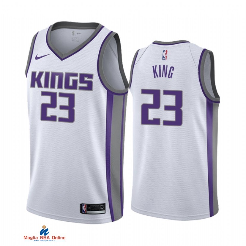 Maglia NBA Nike Sacramento Kings NO.23 Louis King Nike Bianco Association 2021-22