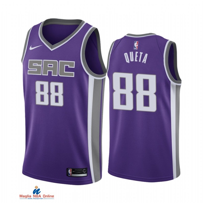 Maglia NBA Nike Sacramento Kings NO.88 Neemias Queta Nike Porpora Icon 2021-22