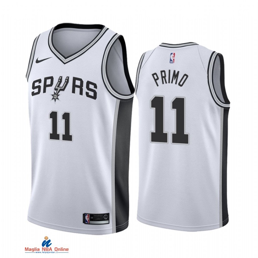 Maglia NBA Nike San Antonio Spurs NO.11 Joshua Primo Nike Bianco Association 2021