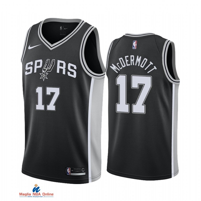 Maglia NBA Nike San Antonio Spurs NO.17 Doug McDermott Nike Nero Icon 2021