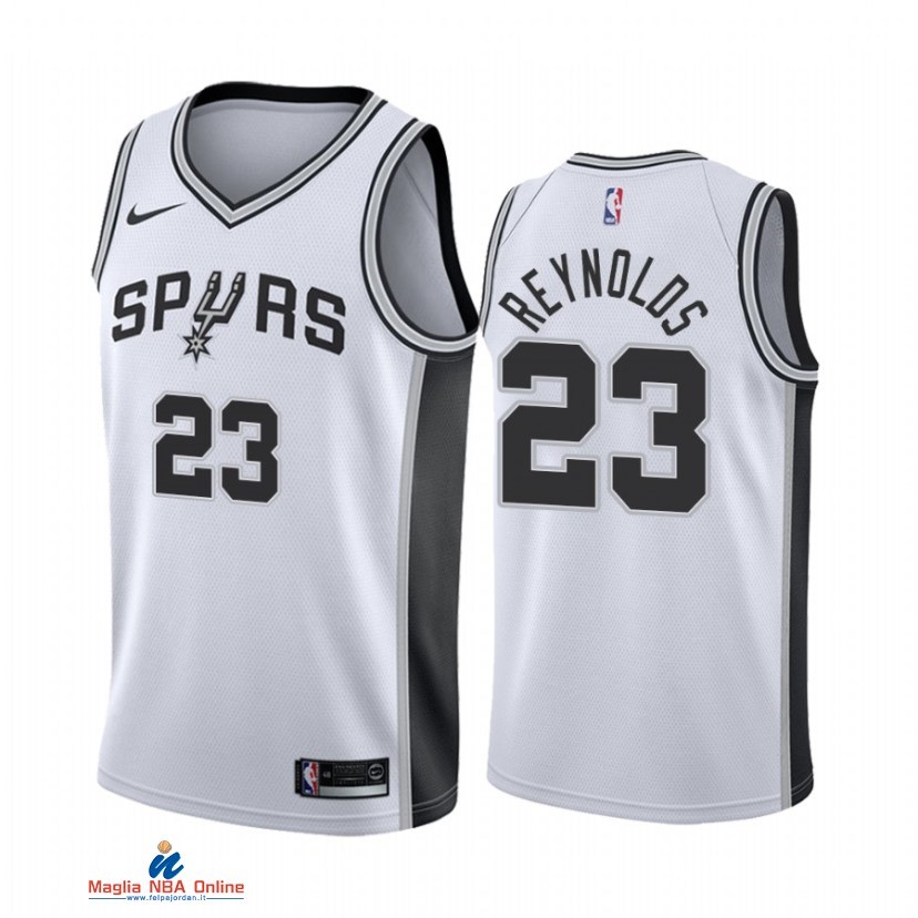 Maglia NBA Nike San Antonio Spurs NO.23 Cameron Reynolds Nike Bianco Association 2021