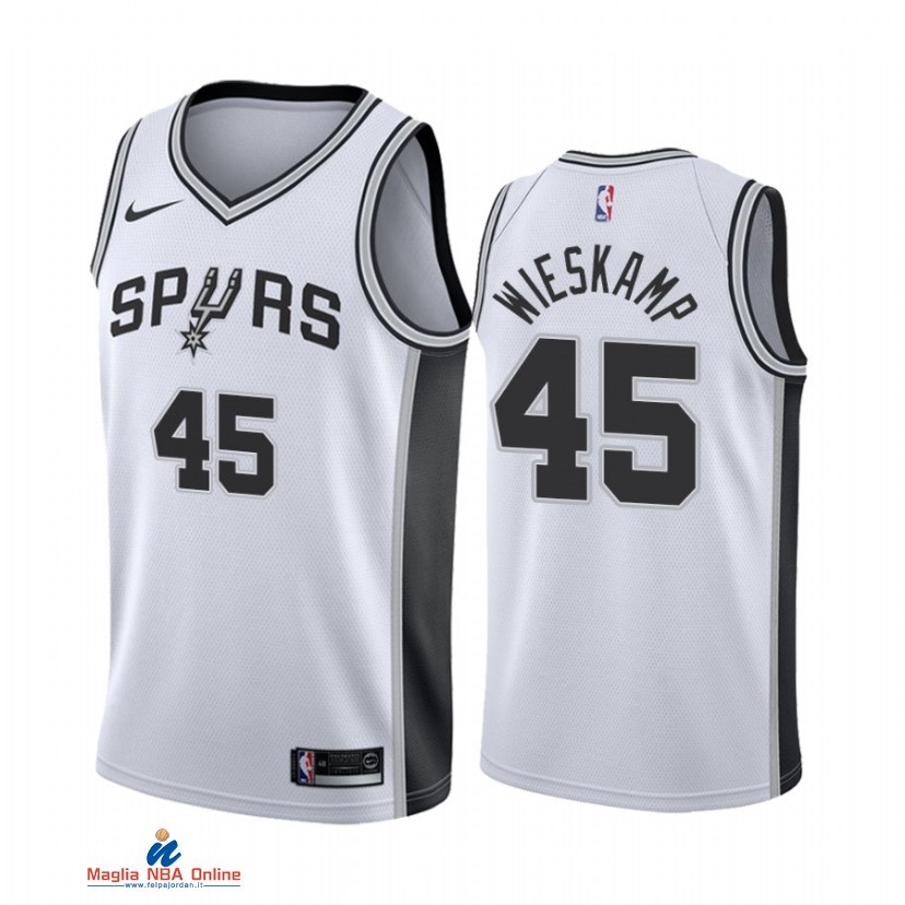 Maglia NBA Nike San Antonio Spurs NO.45 Joe Wieskamp Nike Bianco Association 2021