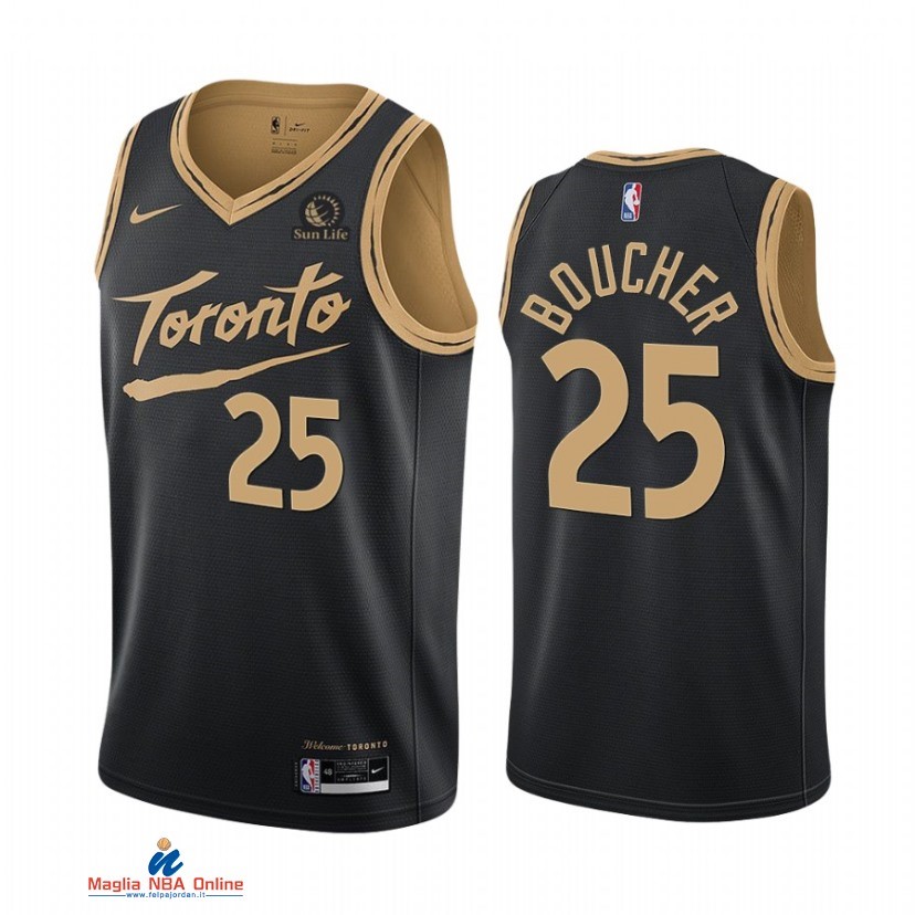 Maglia NBA Nike Toronto Raptors NO.25 Chris Boucher Nero Città 2020-21