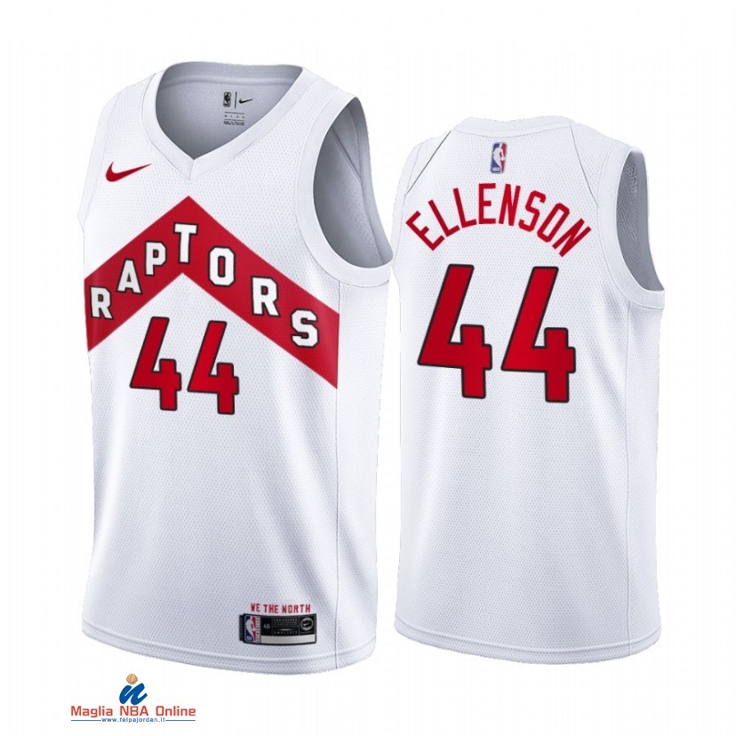 Maglia NBA Nike Toronto Raptors NO.44 Henry Ellenson Nike Bianco Association 2021