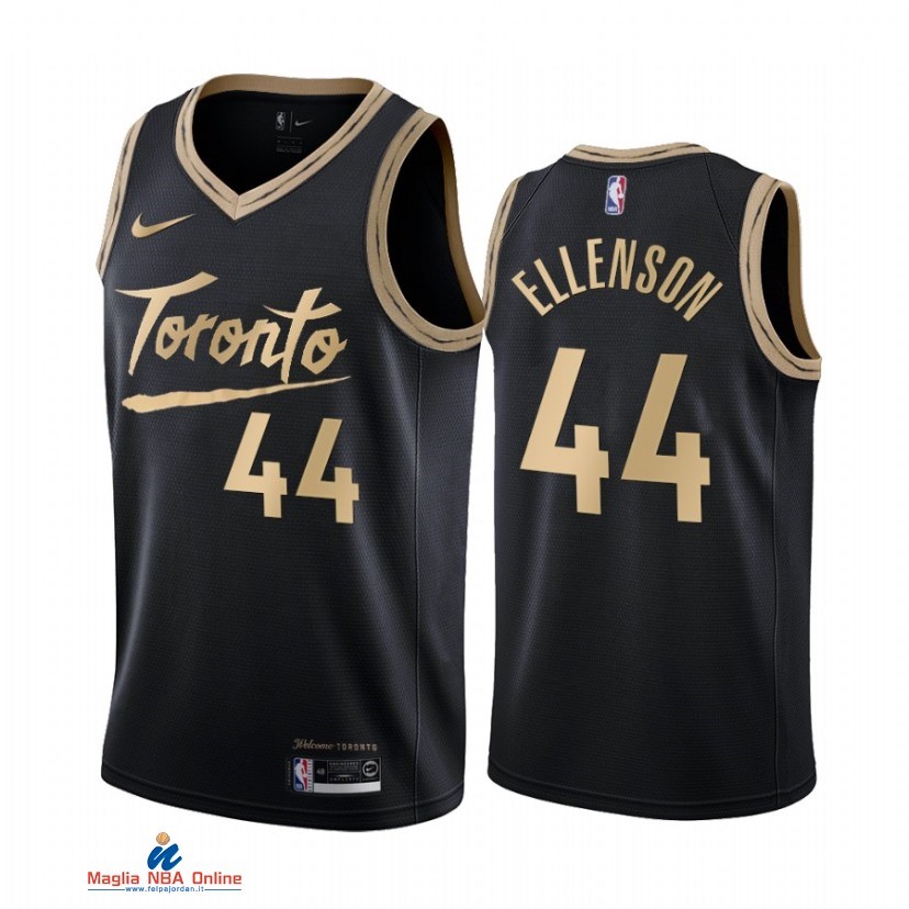 Maglia NBA Nike Toronto Raptors NO.44 Henry Ellenson Nike Nero Città 2021