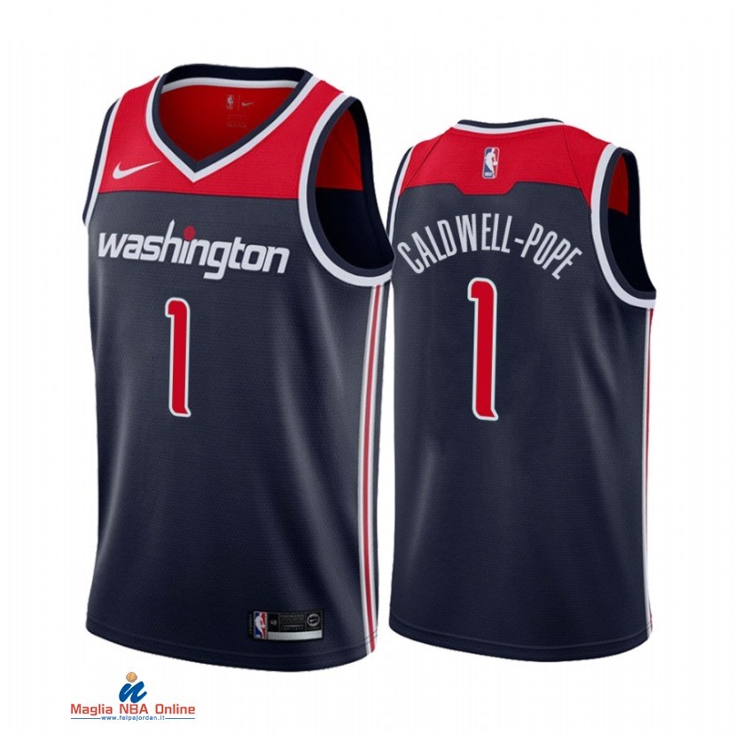 Maglia NBA Nike Washington Wizards NO.1 Kentavious Caldwell Pope Nike Nero Statement 2021-22