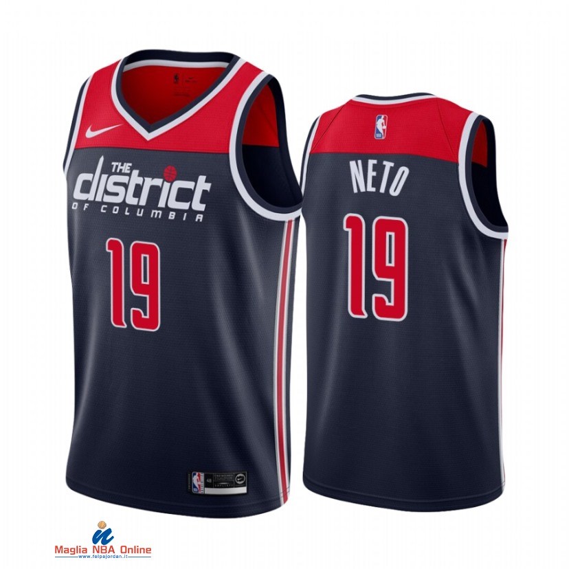 Maglia NBA Nike Washington Wizards NO.19 Raul Neto Nike Nero Statement 2021-22