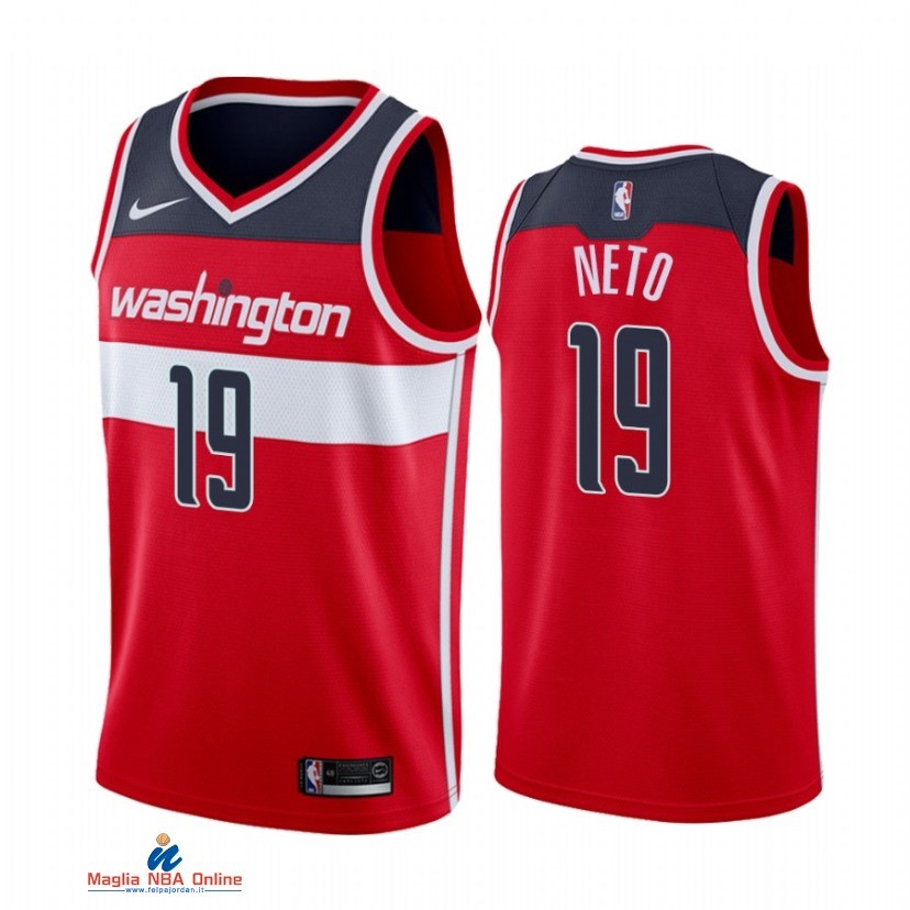 Maglia NBA Nike Washington Wizards NO.19 Raul Neto Nike Rosso Icon 2021