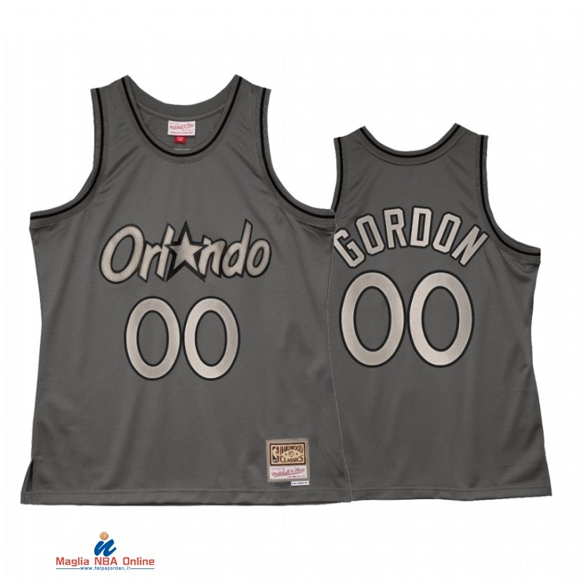 Maglia NBA Orlando Magic NO.00 Aaron Gordon Grigio Hardwood Classics 2021