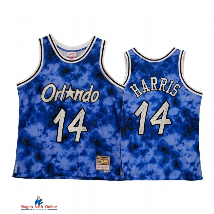 Maglia NBA Orlando Magic NO.14 Gary Harris Blu Hardwood Classics 2021