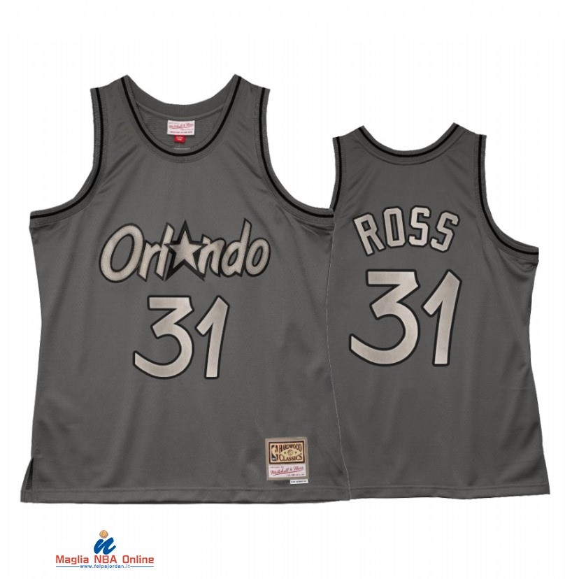 Maglia NBA Orlando Magic NO.31 Terrence Ross Grigio Hardwood Classics 2021