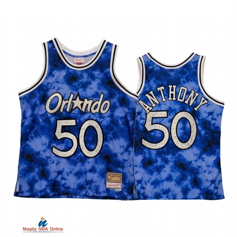 Maglia NBA Orlando Magic NO.50 Cole Anthony Blu Hardwood Classics 2021