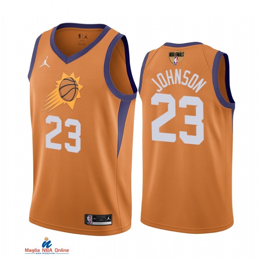 Maglia NBA Phoenix Suns Campionato Finali 2021 NO.23 Cameron Johnson Arancia