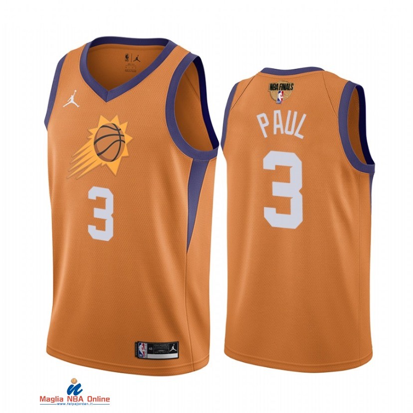 Maglia NBA Phoenix Suns Campionato Finali 2021 NO.3 Chris Paul Arancia