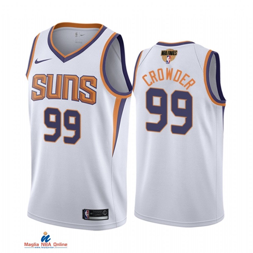 Maglia NBA Phoenix Suns Campionato Finali 2021 NO.99 Jae Crowder Bianco Association