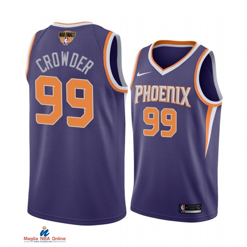 Maglia NBA Phoenix Suns Campionato Finali 2021 NO.99 Jae Crowder Porpora