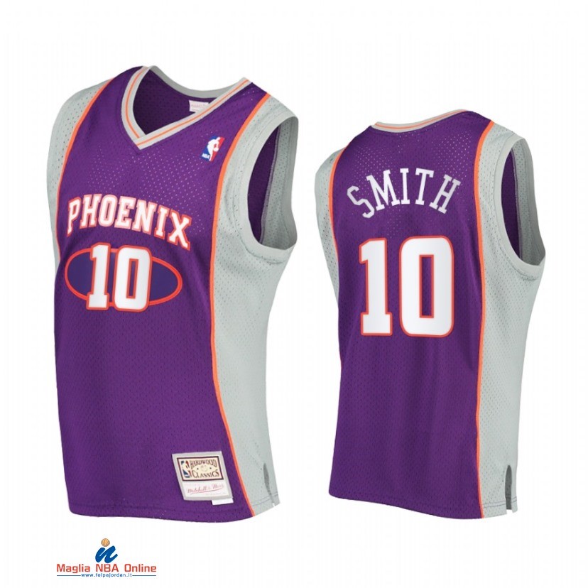Maglia NBA Phoenix Suns NO.10 Jalen Smith Porpora Hardwood Classics 2002-2003