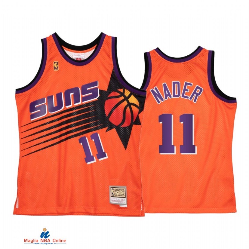 Maglia NBA Phoenix Suns NO.11 Abdel Nader Reload 2.0 Arancia Hardwood Classics