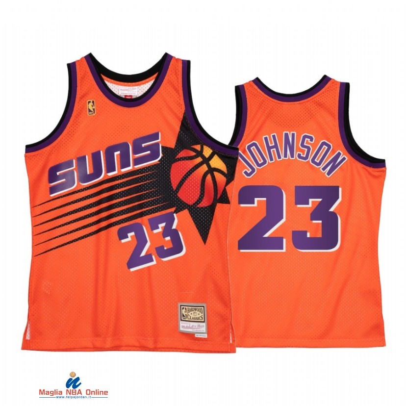 Maglia NBA Phoenix Suns NO.23 Cameron Johnson Reload 2.0 Arancia Hardwood Classics