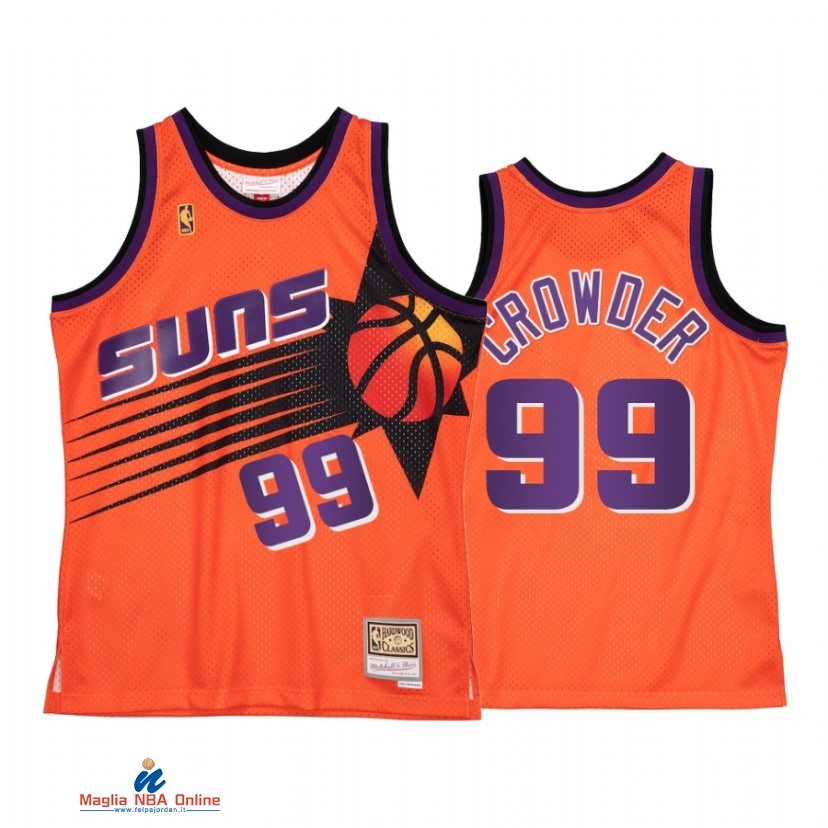 Maglia NBA Phoenix Suns NO.99 Jae Crowder Reload 2.0 Arancia Hardwood Classics