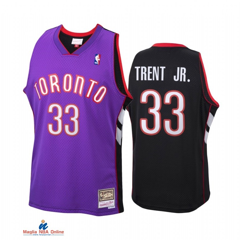 Maglia NBA Toronto Raptors NO.33 Gary Trent Jr Porpora Throwback 2021