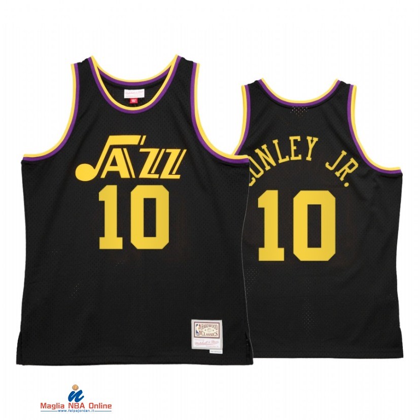 Maglia NBA Utah Jazz NO.10 Mike Conley Jr. Reload 2.0 Nero Hardwood