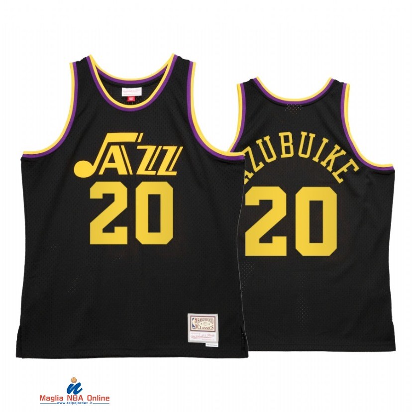 Maglia NBA Utah Jazz NO.20 Udoka Azubuike Reload 2.0 Nero Hardwood Classics